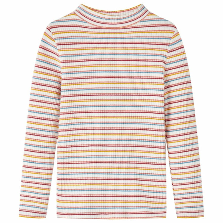 Vidaxl Child's Shirt à manches longues 140 ECRU rayée