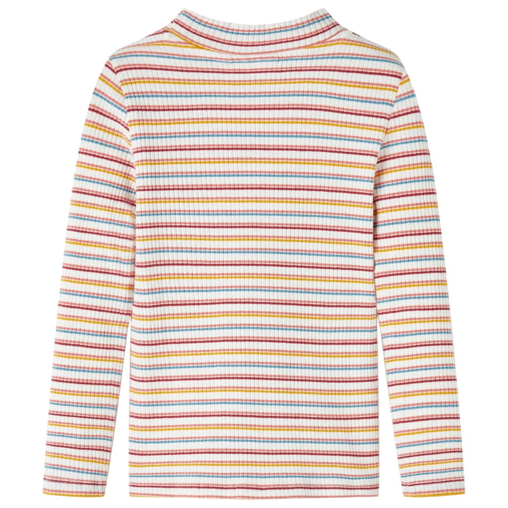 Vidaxl Child's Shirt à manches longues 140 ECRU rayée