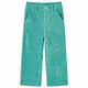 Vidaxl Kinderbroek 92 Rib Velvet Mintgroen