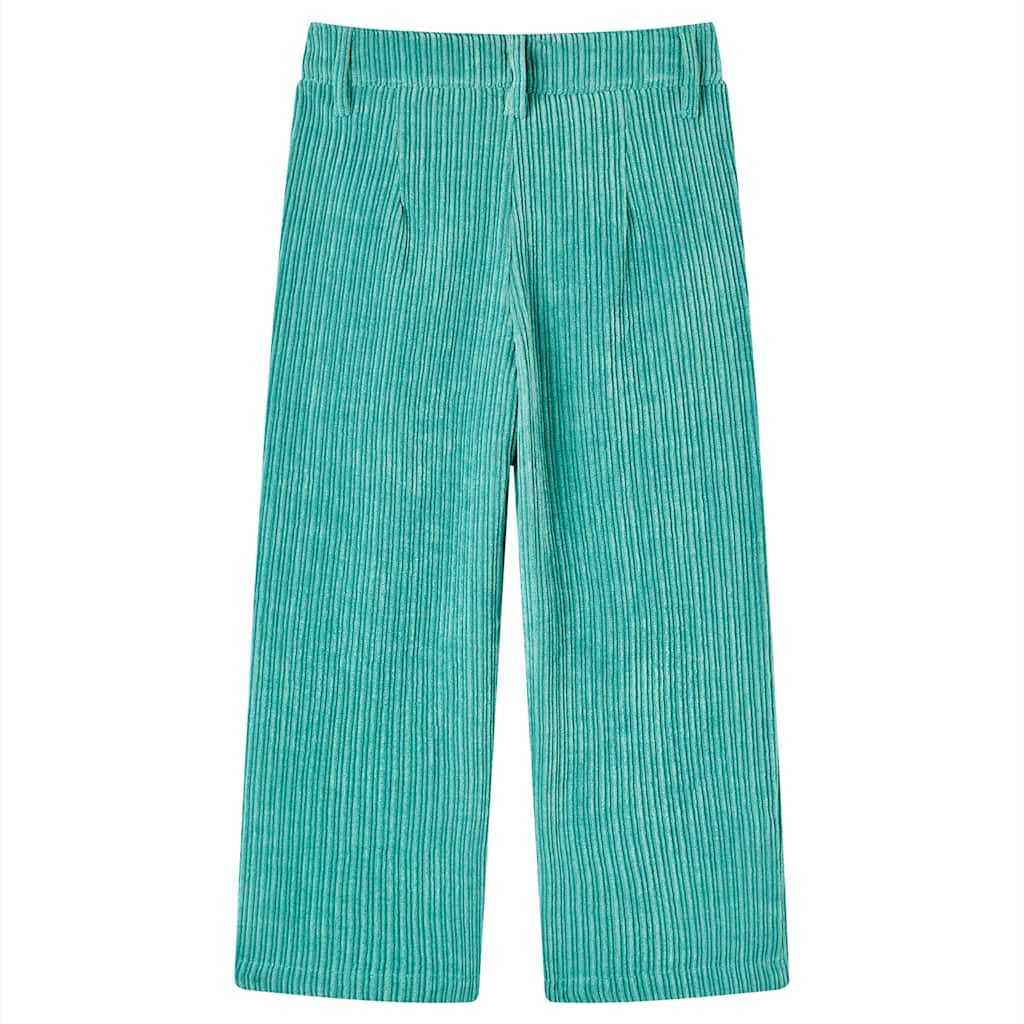 Vidaxl Kinderbroek 104 Rib Velvet Mint Green