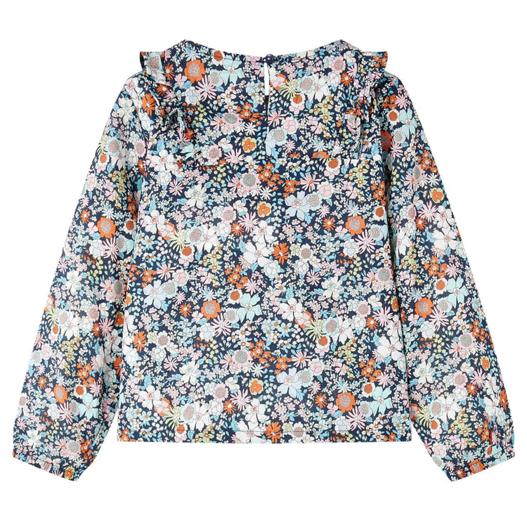 Vidaxl Child's Shirt à manches longues 116 bleu foncé