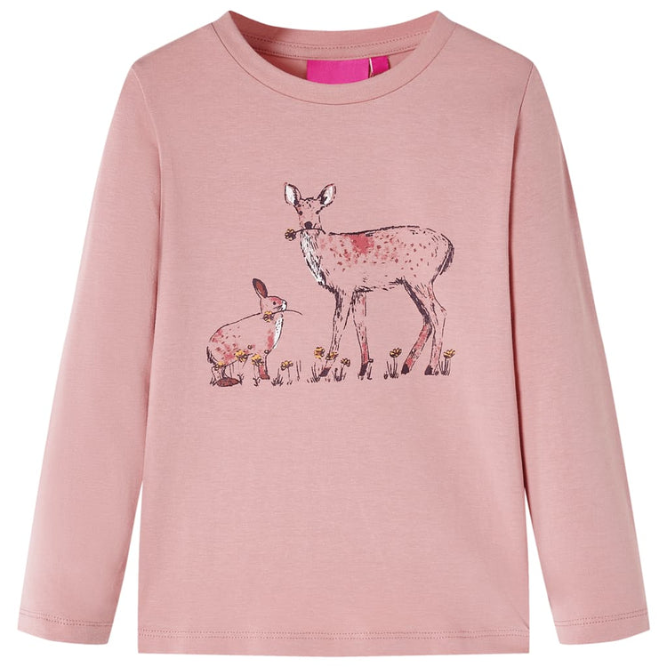 Vidaxl Children's Shirt à manches longues 104 rose
