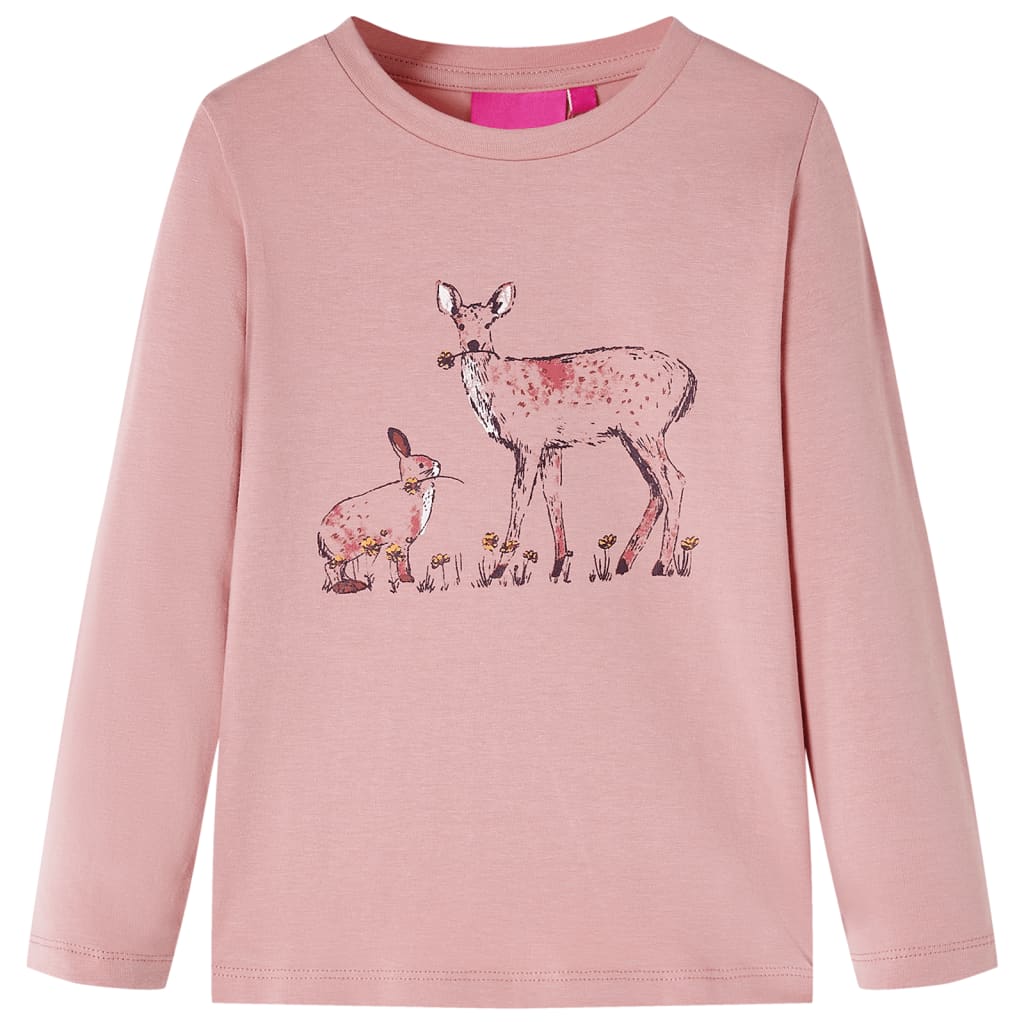 Vidaxl Child's Shirt à manches longues 116 rose