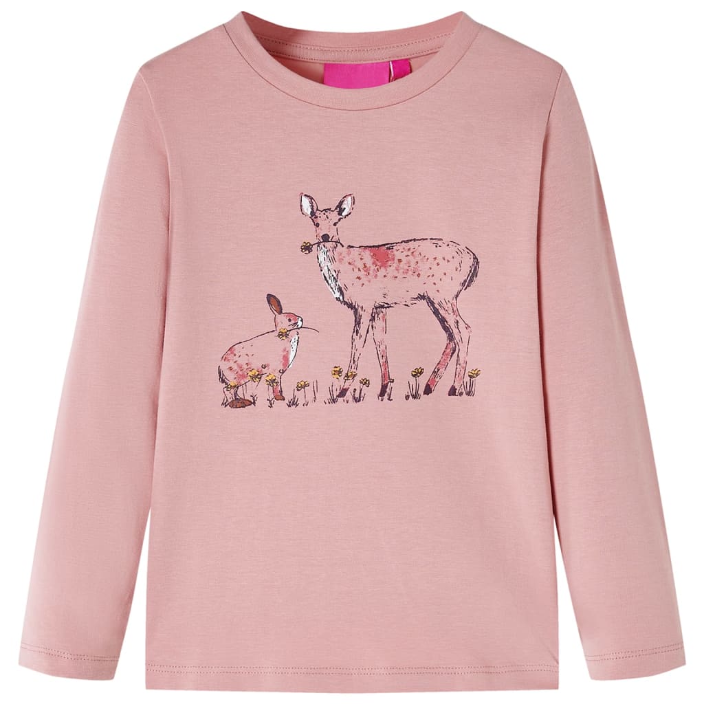 Vidaxl Child's Shirt à manches longues 140 rose