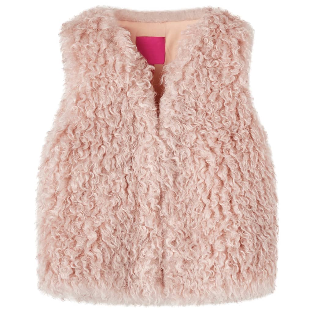Vidaxl Children's Gift Artificial Fur 104 Rose clair
