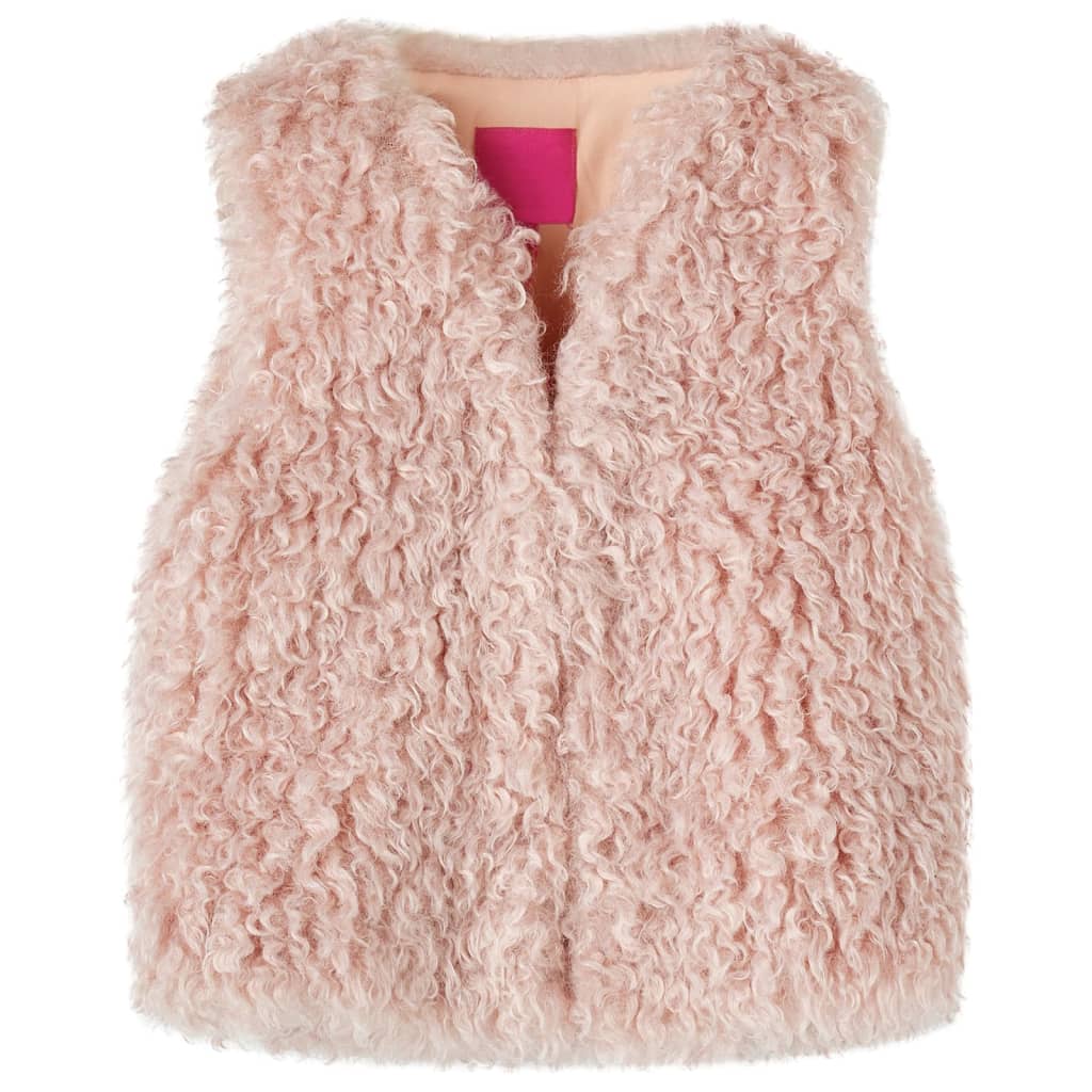 Vidaxl Children's Gite Artificial Fur 128 Pink Light