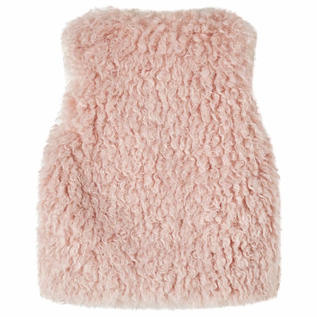 Vidaxl Children's Gite Artificial Fur 140 Rose clair