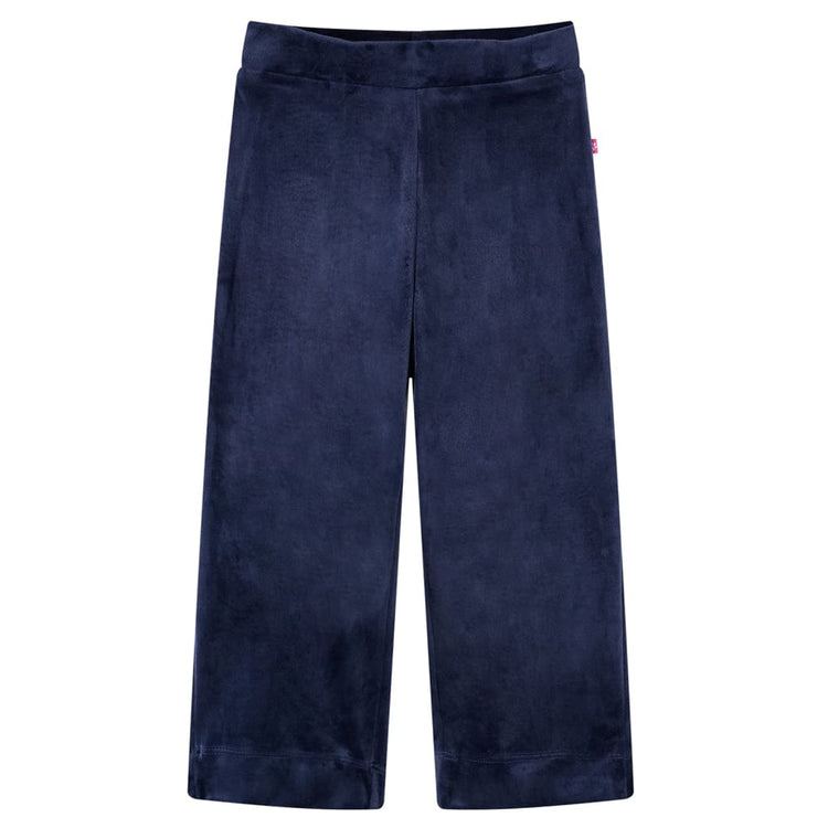 Vidaxl pantalon pour enfants velours 116 bleu foncé