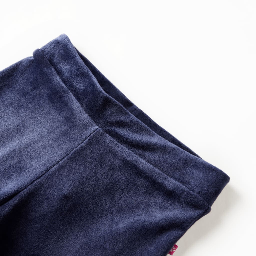 Vidaxl pantalon pour enfants velours 128 bleu foncé