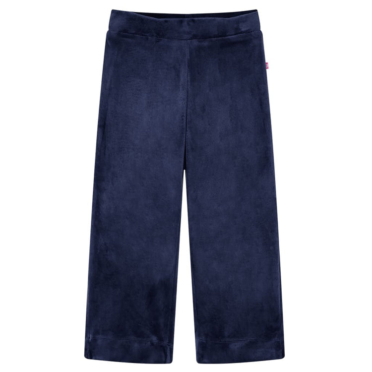 Vidaxl pantalon pour enfants velours 140 bleu foncé