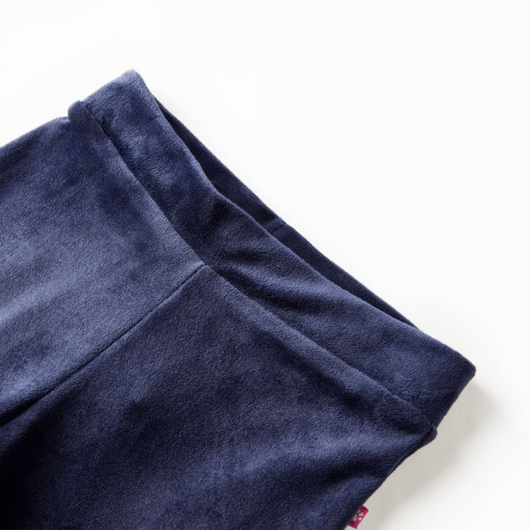 Vidaxl pantalon pour enfants velours 140 bleu foncé