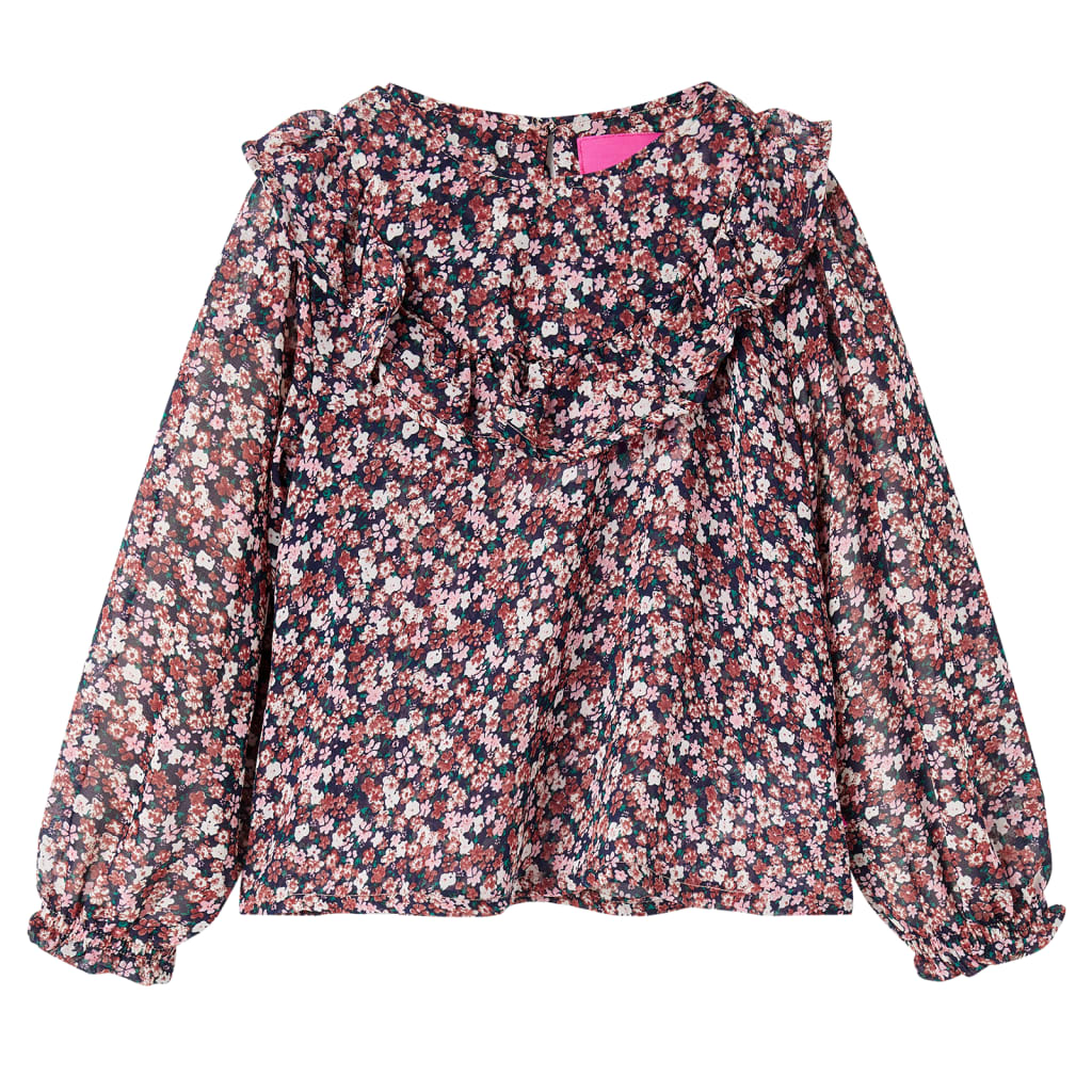 Vidaxl Child's Shirt à manches longues 92 rose foncé