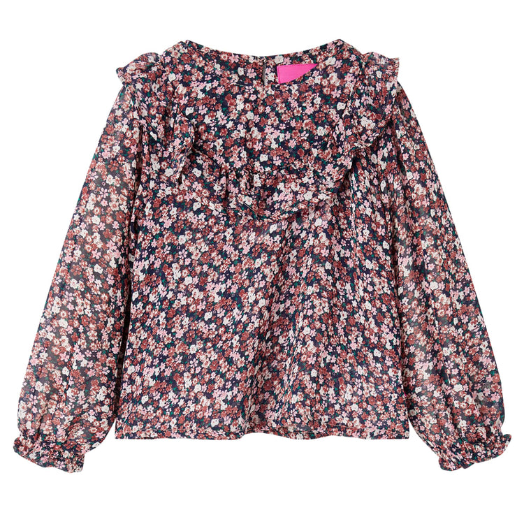 Vidaxl Child's Shirt à manches longues 92 rose foncé