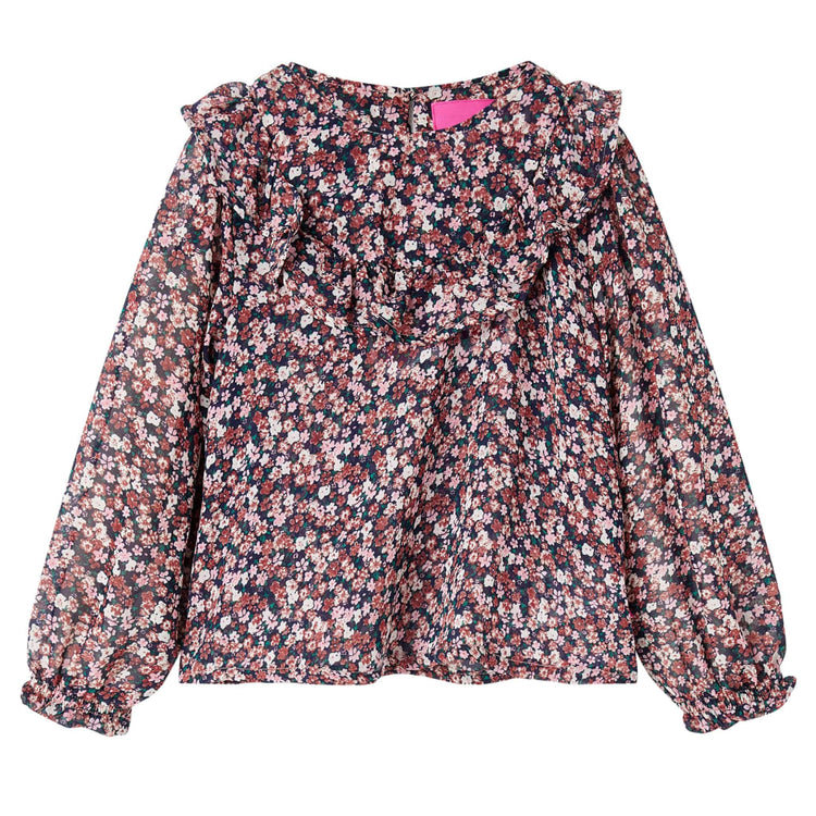Vidaxl Child's Shirt à manches longues 140 rose foncé