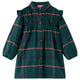 Vidaxl Robe pour enfants à manches longues et volants 92 vert foncé