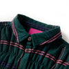 Vidaxl Robe pour enfants avec manches longues et volants 140 vert foncé