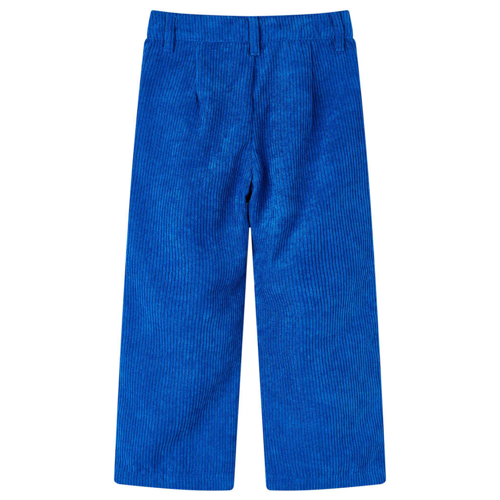 Vidaxl Kinderbroek 140 Rib Velvet Cobalt Bleu