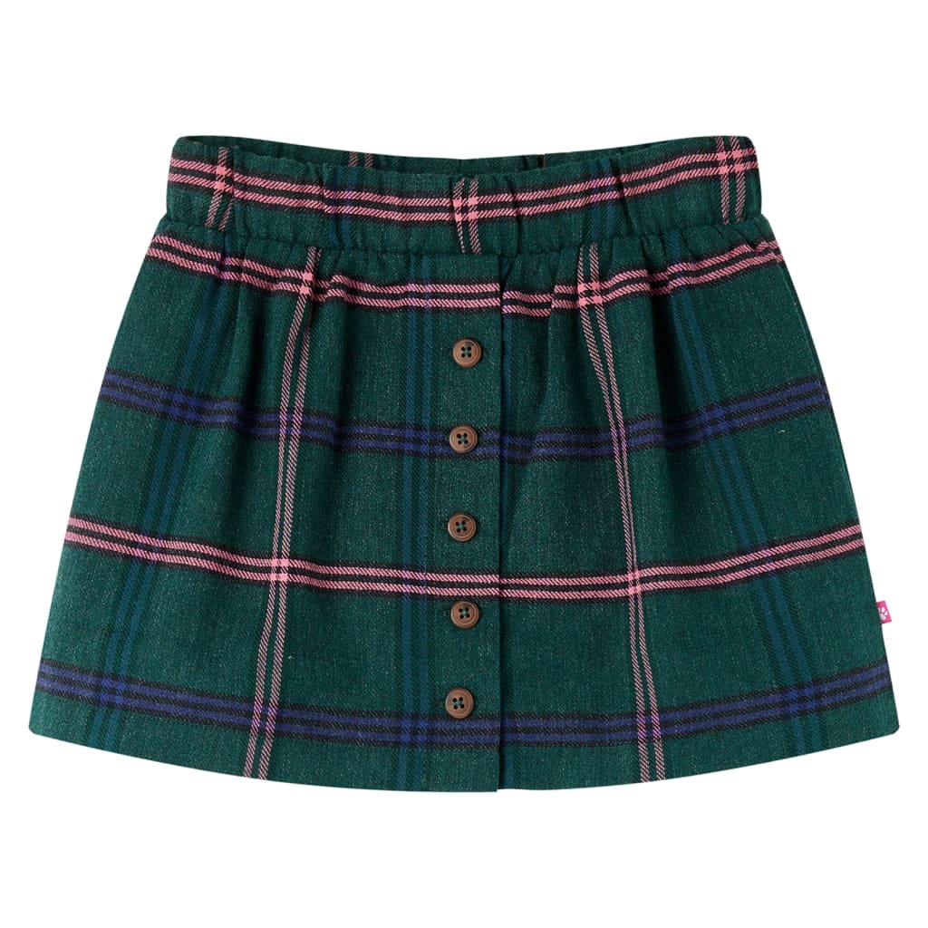 Vidaxl Jupe pour enfants 128 vert foncé