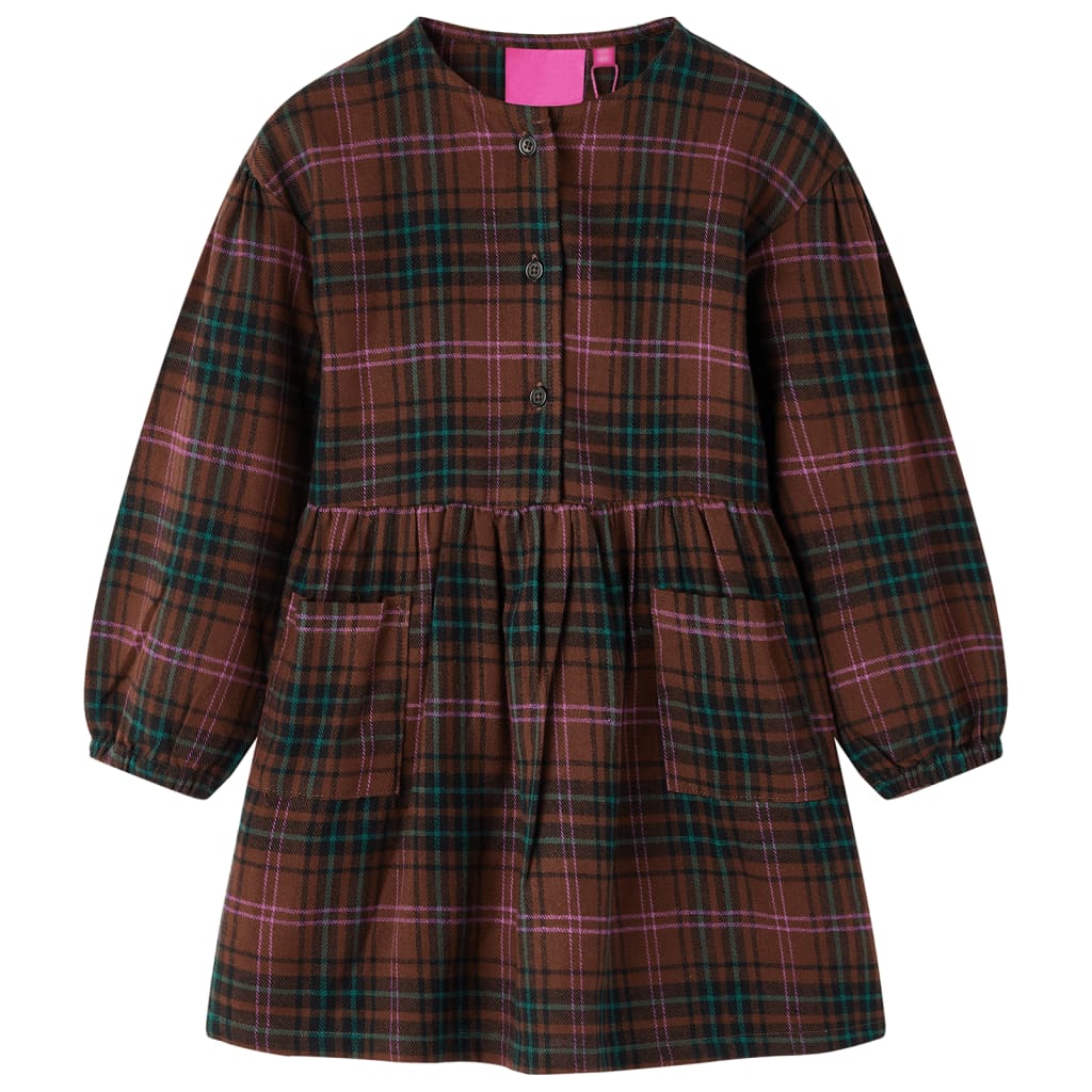 Vidaxl Robe pour enfants à manches longues 140 cognis colorés