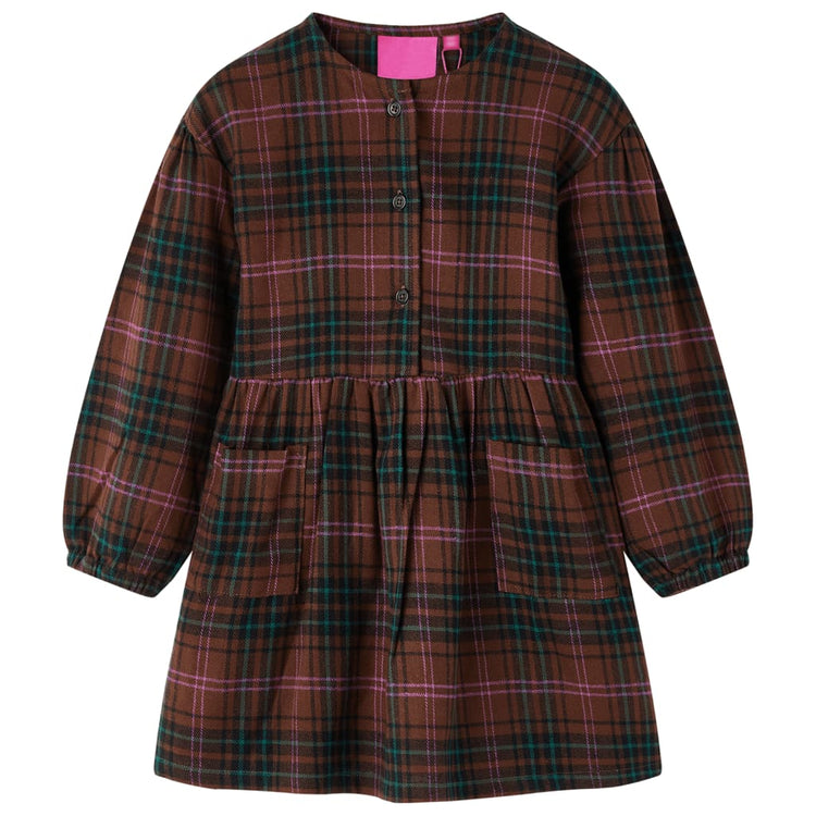 Vidaxl Robe pour enfants à manches longues 140 cognis colorés