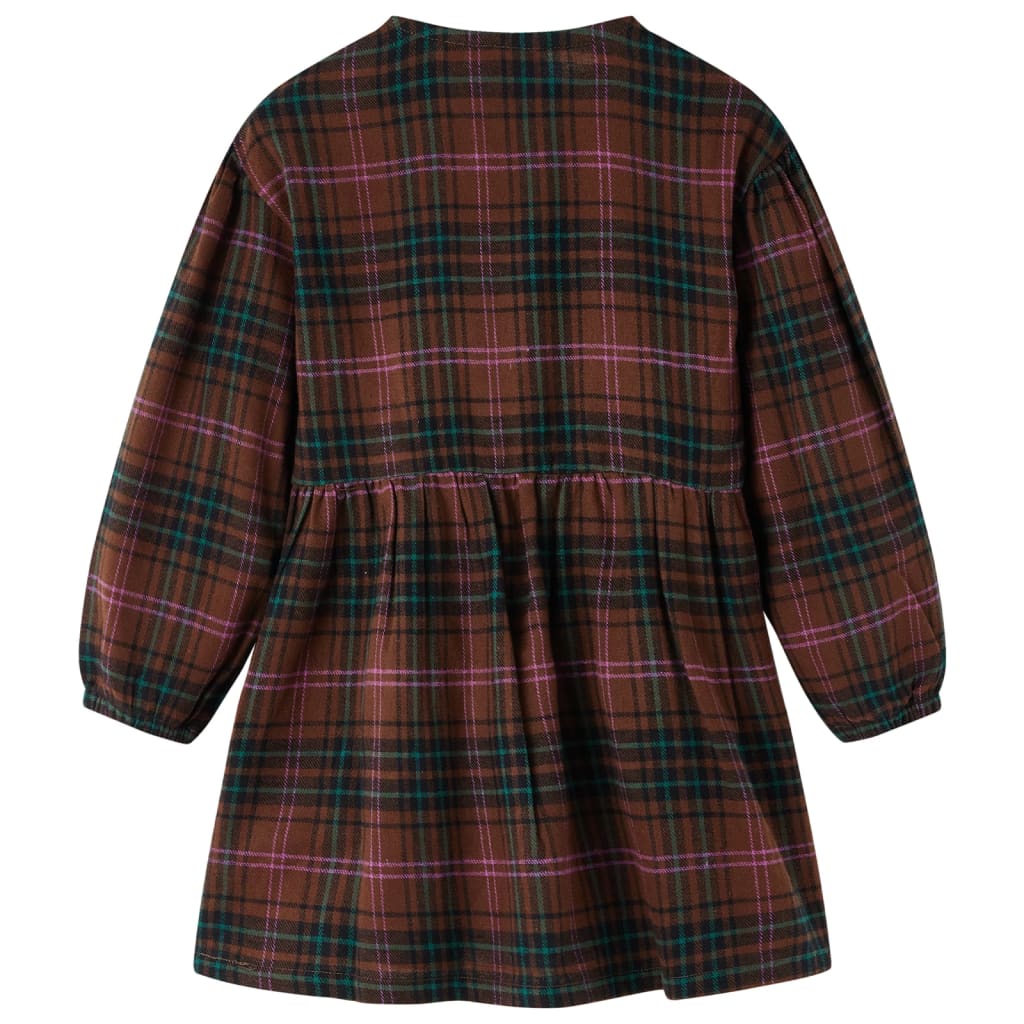 Vidaxl Robe pour enfants à manches longues 140 cognis colorés