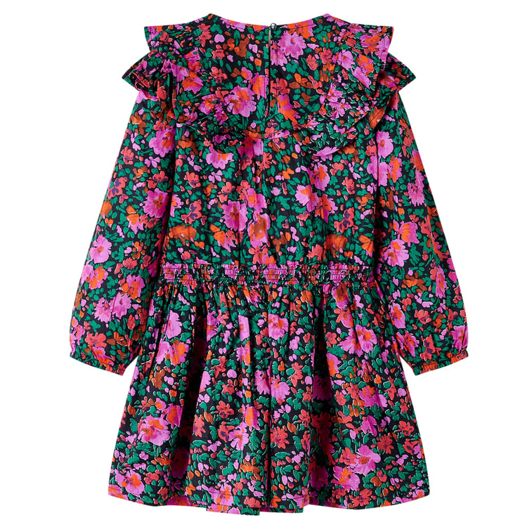 Vidaxl Robe pour enfants à manches longues 128 rose vif