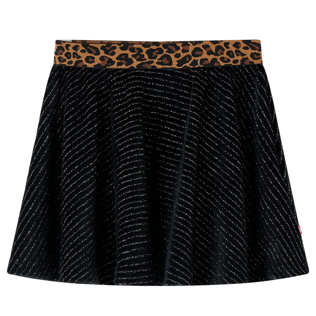 Vidaxl Jupe pour enfants avec léopard Waistaard Band 92 Black