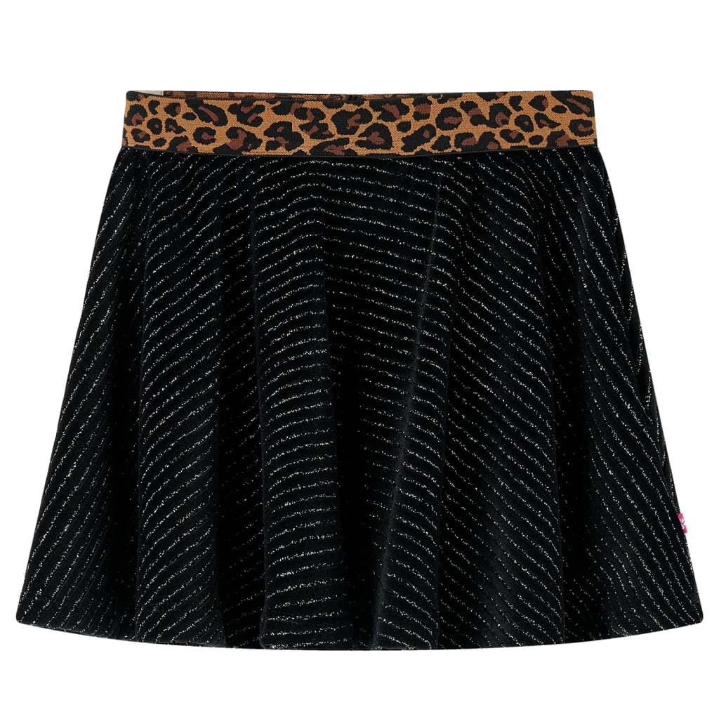 Vidaxl Jupe pour enfants avec léopard Waistaard Band 116 Black