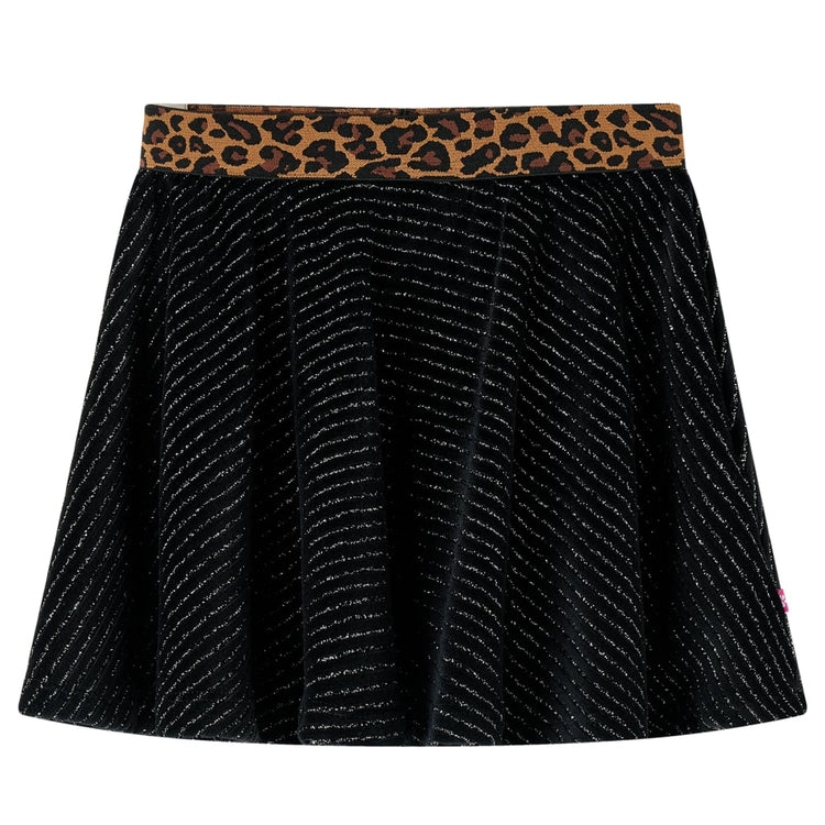 Vidaxl Jupe pour enfants avec léopard Waistaard Band 116 Black