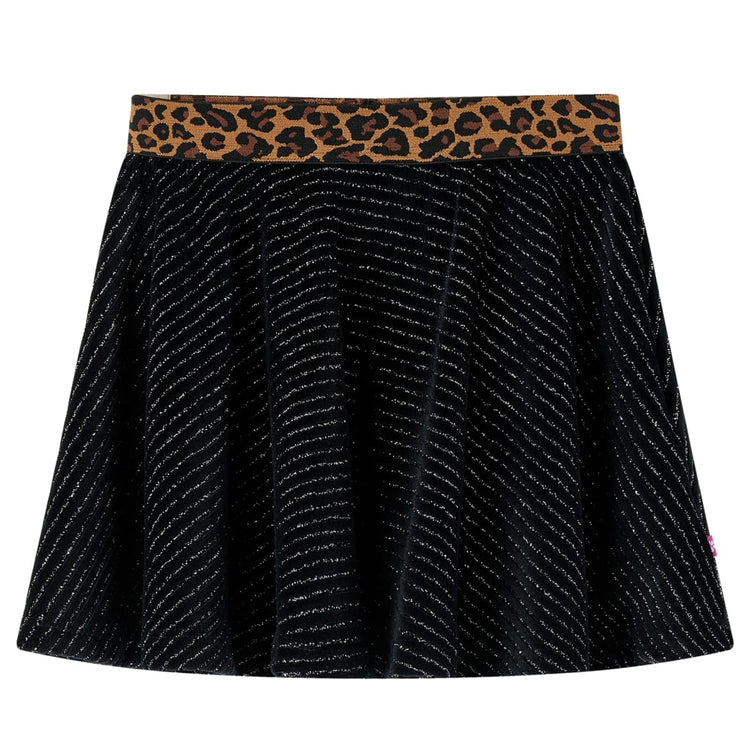 Vidaxl Jupe pour enfants avec pneu à la taille de léopard 128 noir