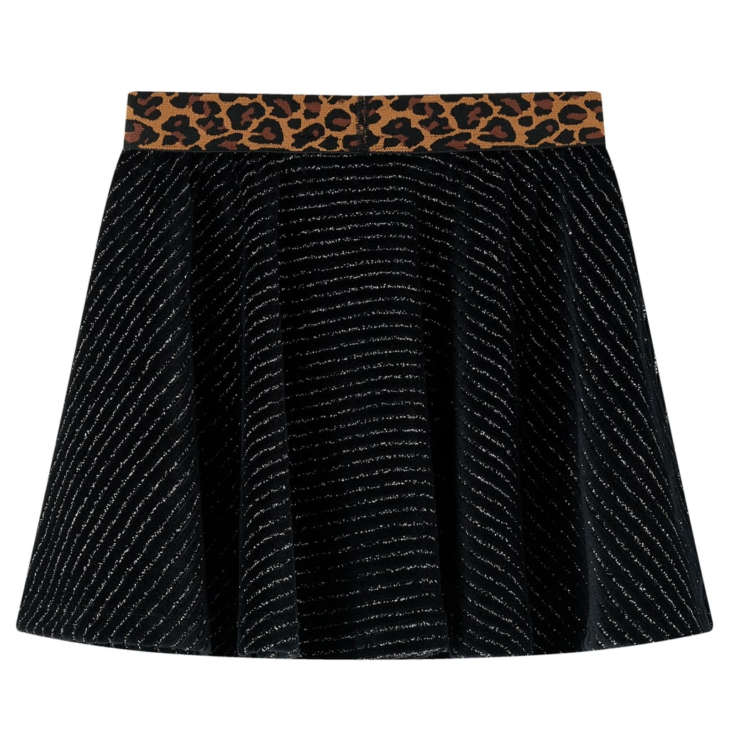 Vidaxl Jupe pour enfants avec pneu à la taille de léopard 128 noir