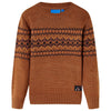 Vidaxl Child's Pull tricoté 140 Cognac colored