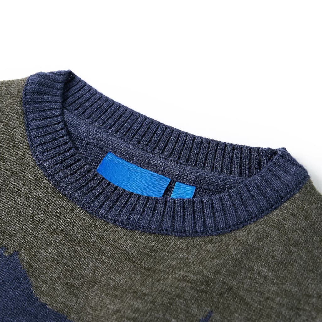 Vidaxl Child's Pull tricoté 104 bleu marine