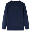 Vidaxl Child's Pull tricoté 116 bleu marine