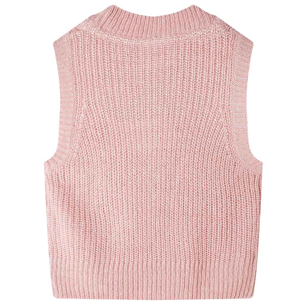 Vidaxl Kindenspencer tricoté 92 rose clair