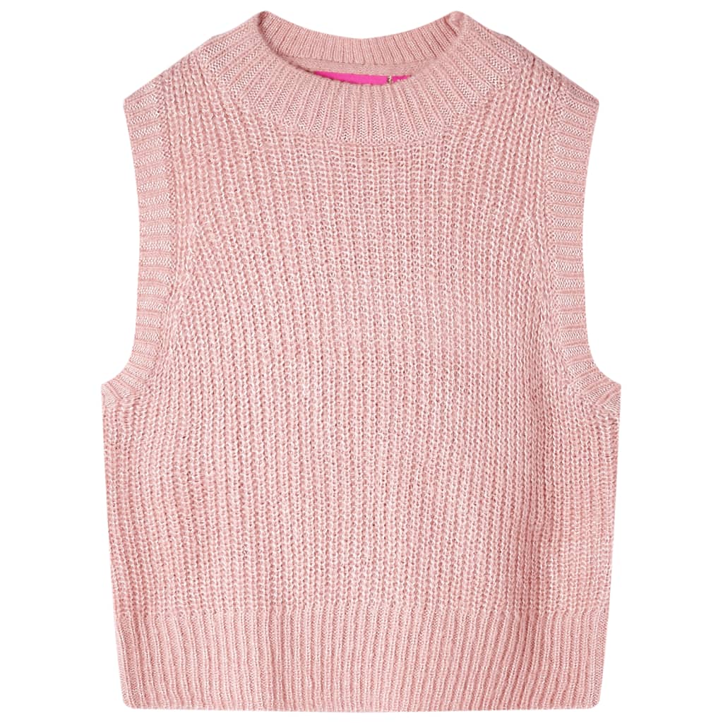 Vidaxl Kindenspencer tricoté 104 rose clair
