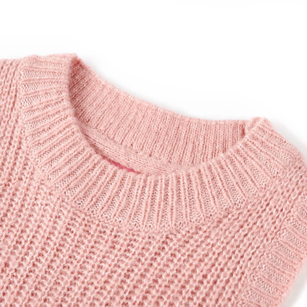 Vidaxl Kindenspencer tricoté 116 rose clair