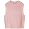 Vidaxl Kindenspencer tricoté 128 rose clair