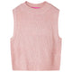 Vidaxl Kindenspencer tricoté 128 rose clair