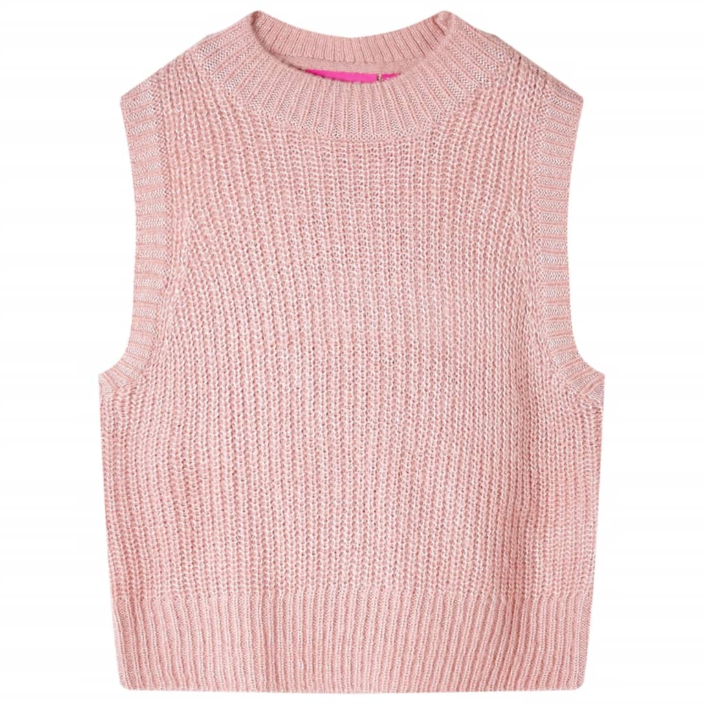 Vidaxl Kindenspencer tricoté 140 rose clair