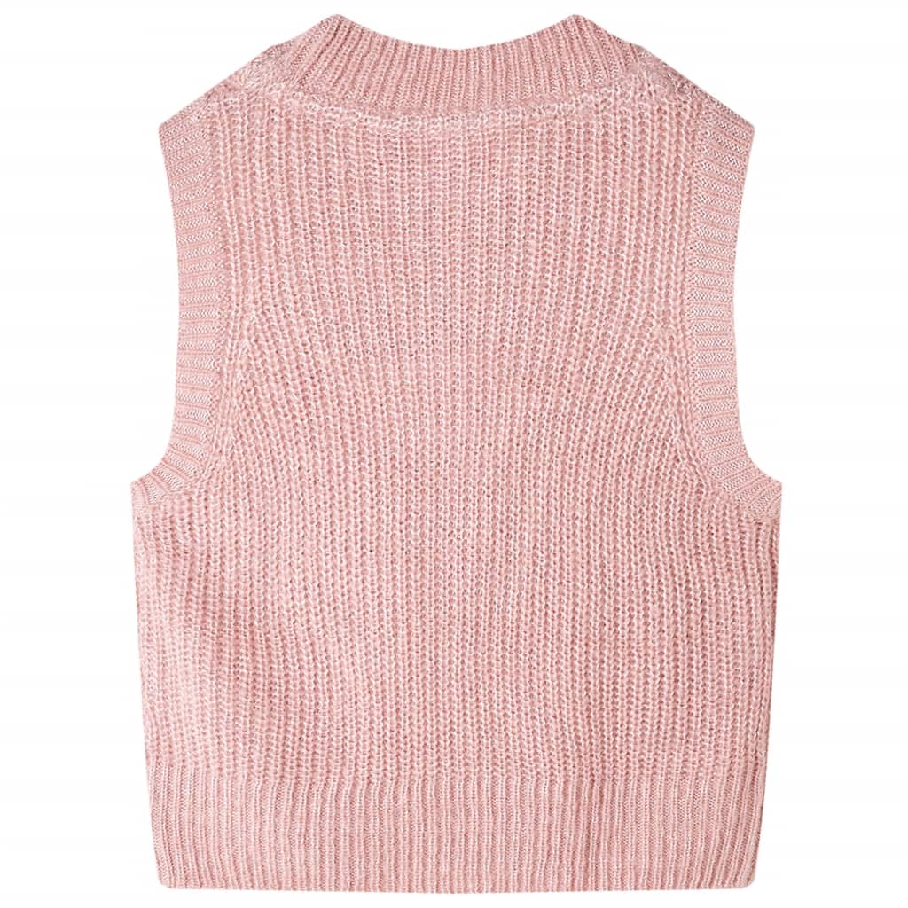 Vidaxl Kindenspencer tricoté 140 rose clair