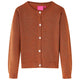 Vidaxl Children's Vest Knitted 92 Cognac colored