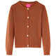Vidaxl Children's Vest Knitted 104 Cognac colored