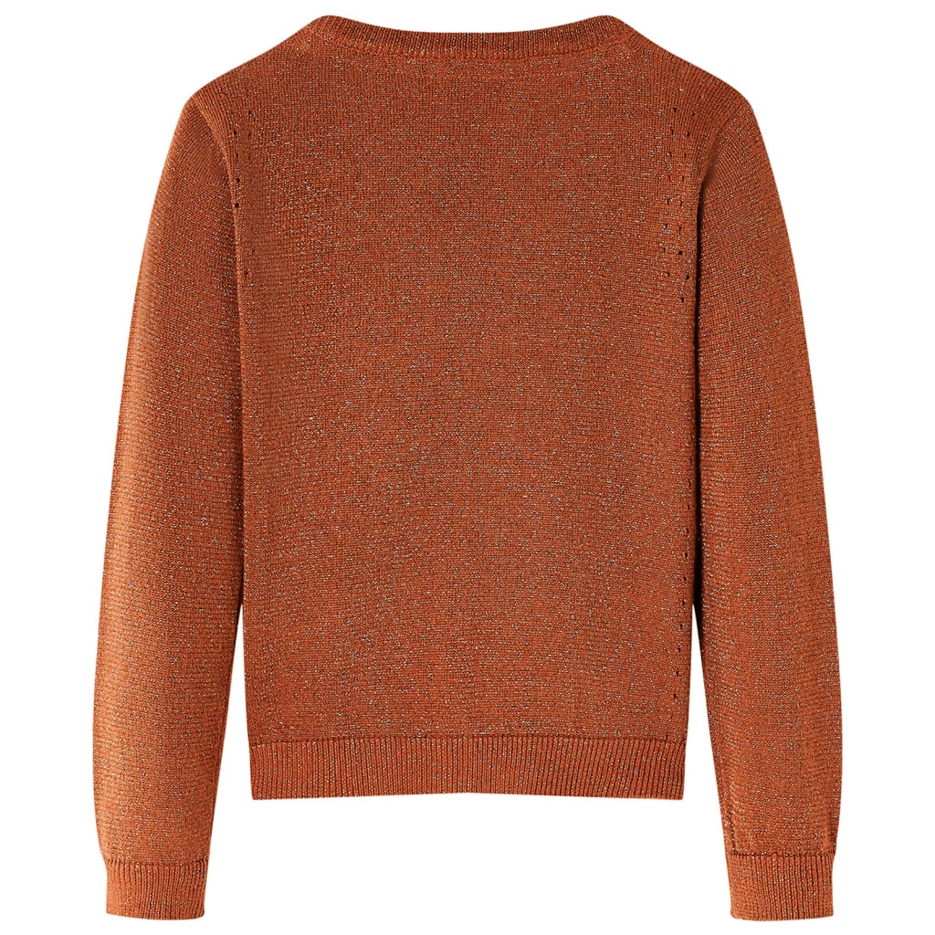 Vidaxl KinderVerst tricoté 128 cognac colored