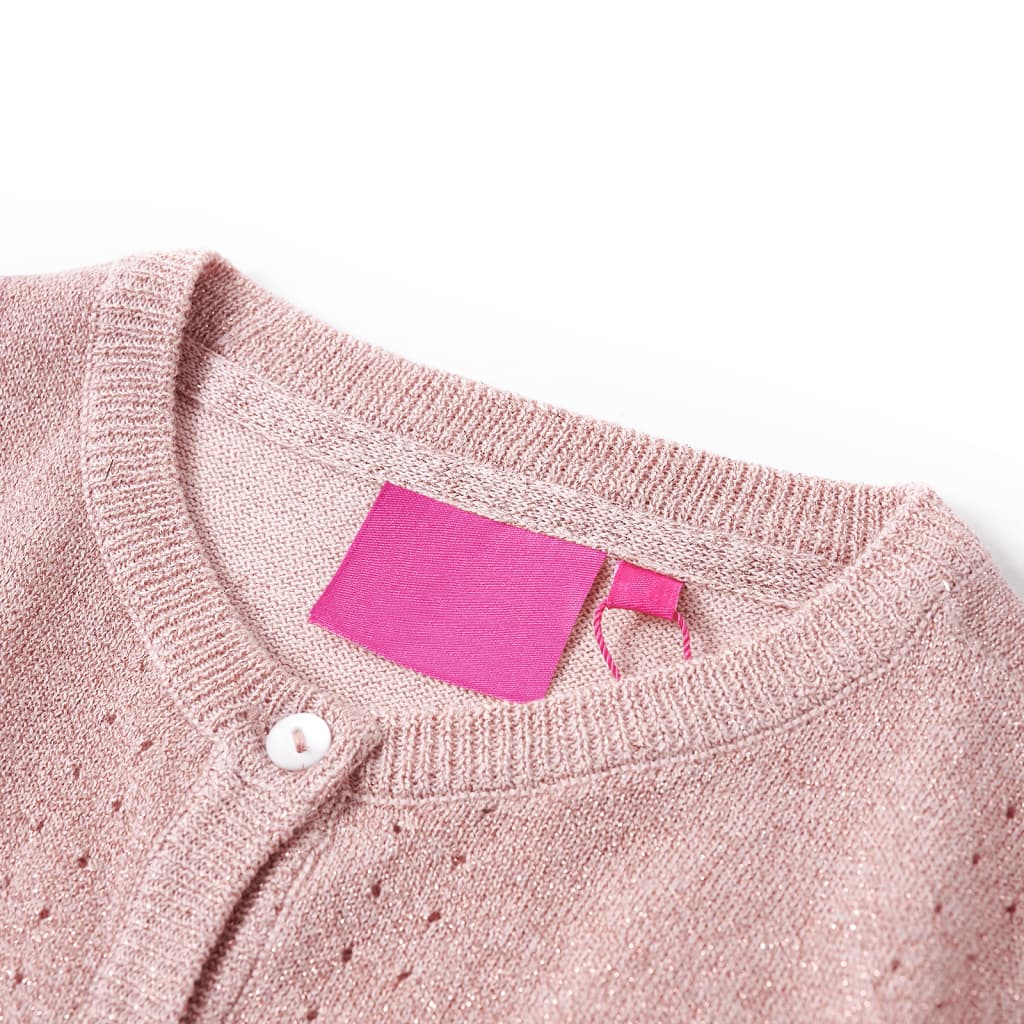 Vidaxl Children's Gite tricoté 128 rose doux