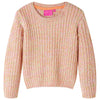 Vidaxl Child's Pull tricoté 128 rose doux