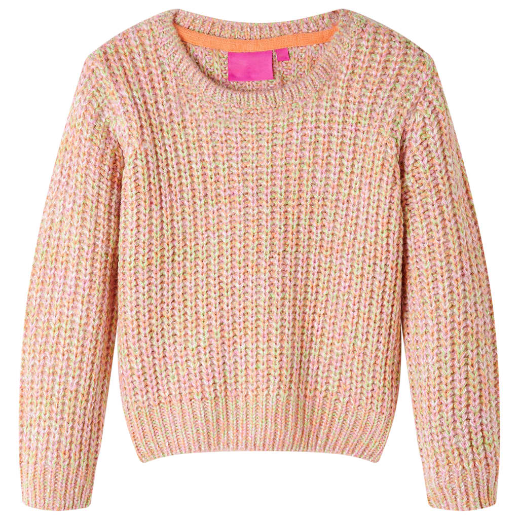 Vidaxl Child's Pull tricoté 140 rose doux