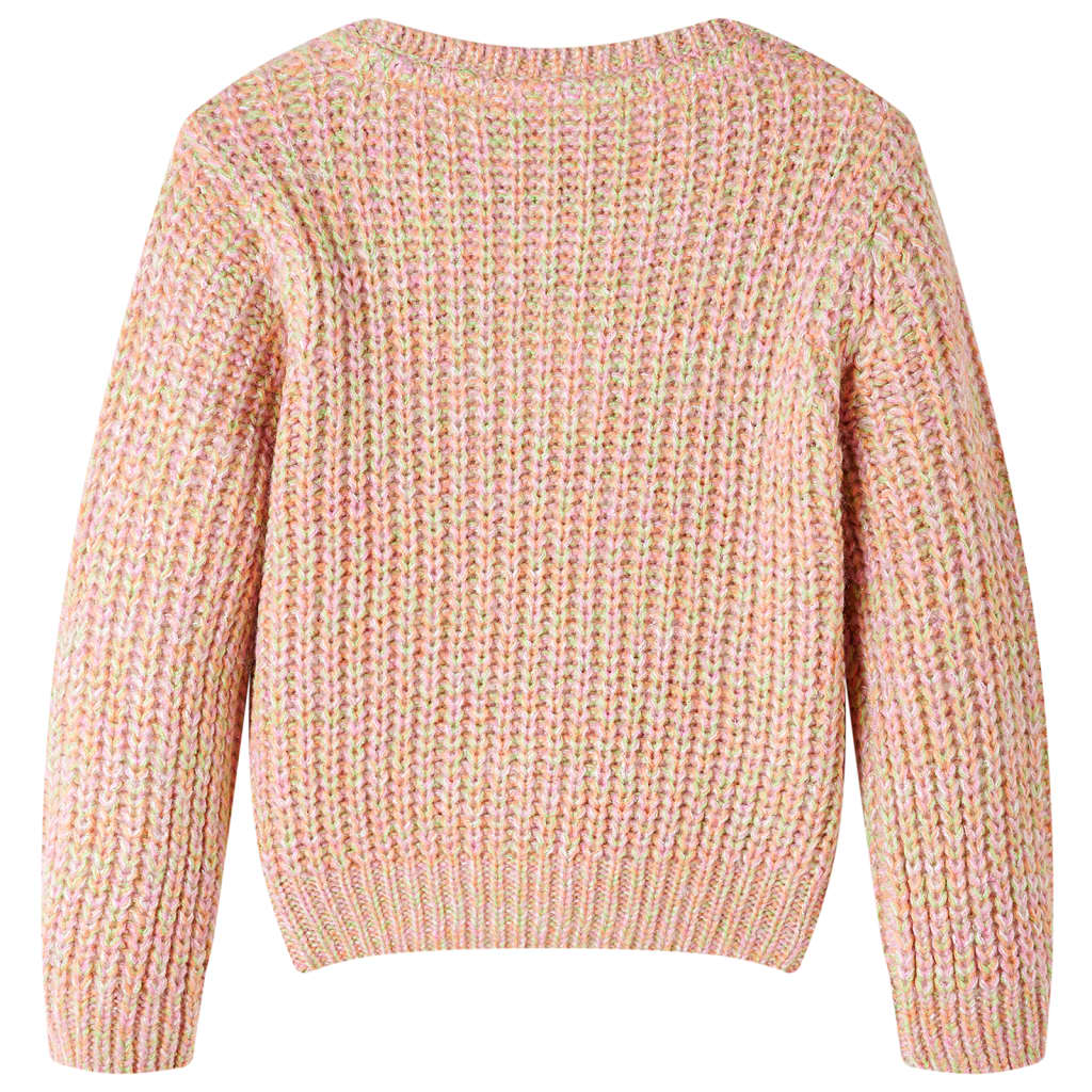 Vidaxl Child's Pull tricoté 140 rose doux