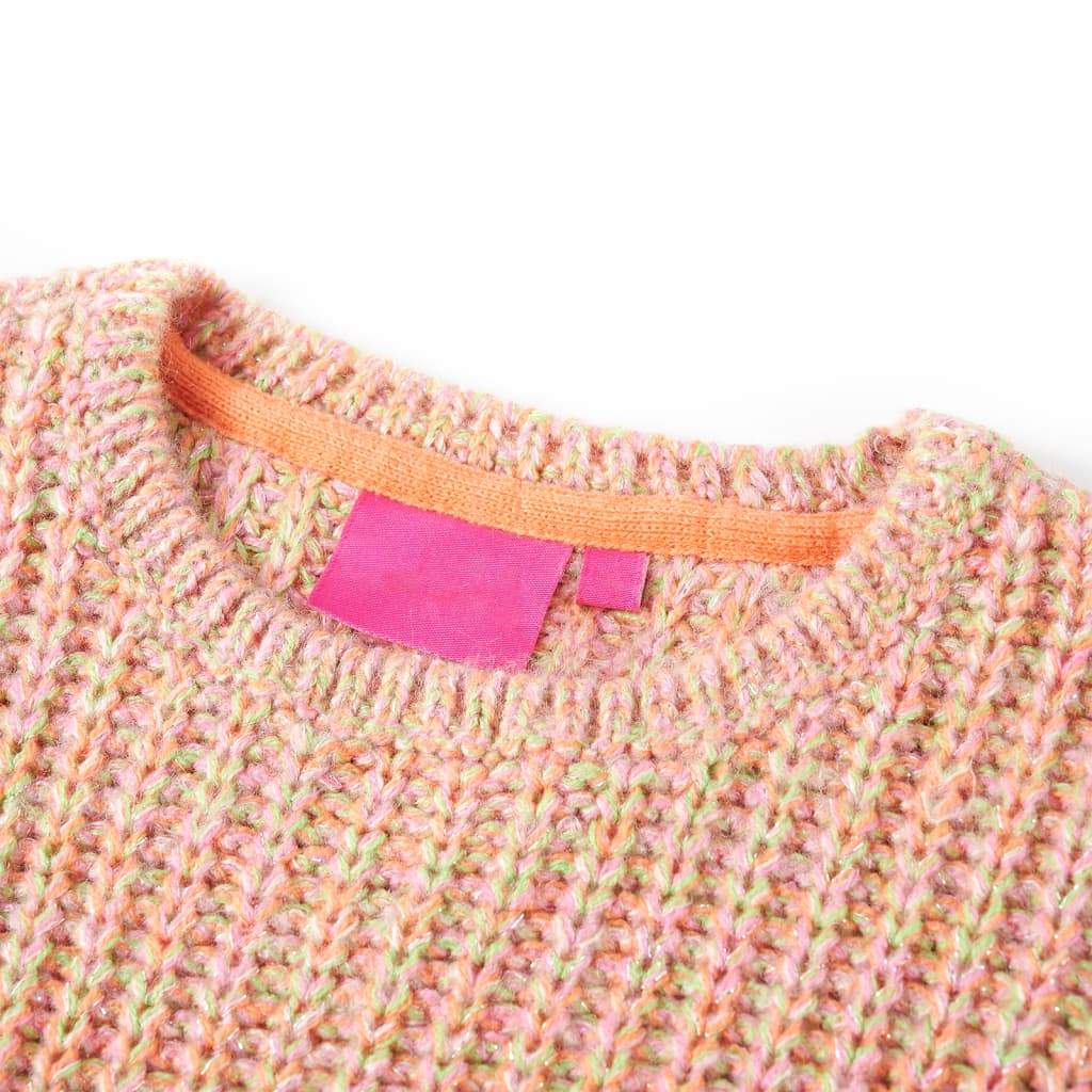 Vidaxl Child's Pull tricoté 140 rose doux
