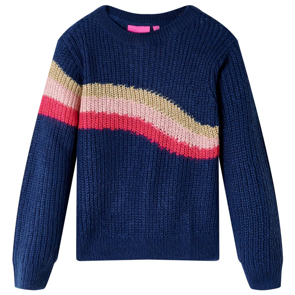 Vidaxl Child's Pull tricoté 92 bleu marine